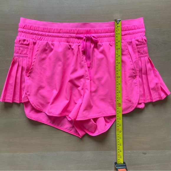 Women's JoyLab Hot Pink High-Rise Pleated Side Athletic Shorts - Picture 10 of 10